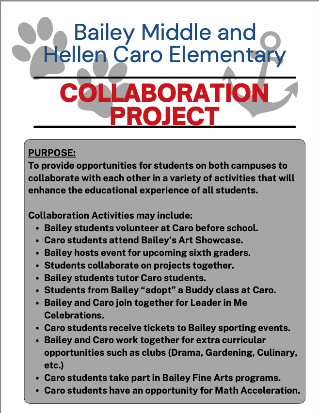 Caro and Bailey. Collaboration